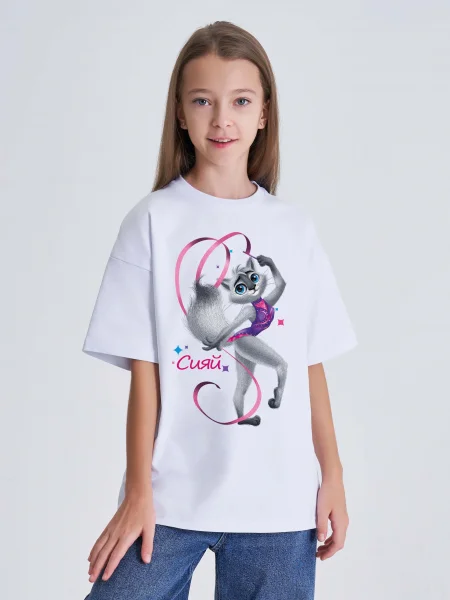 Футболка Гимнастика. Кошечка