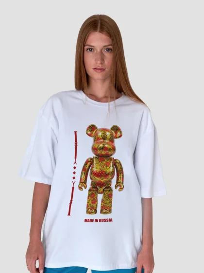 Футболка Хохлома мишка