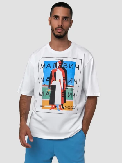 Футболка женщина с граблями. Третьяковская Галерея