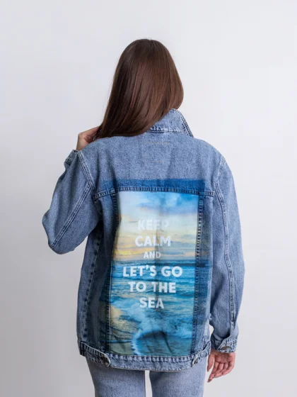 Джинсовая куртка Keep Calm and Go to the Sea (НЕТ НА ЦС)