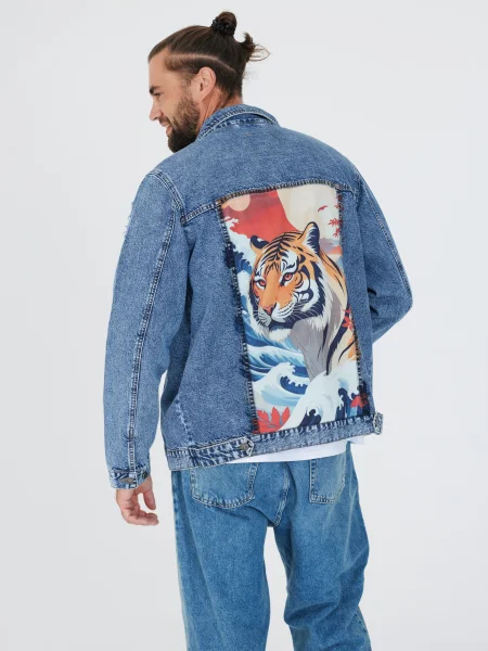 Джинсовая куртка Тигр (УНИ)