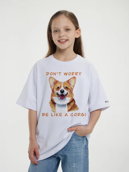 Футболка Be like a Corg
