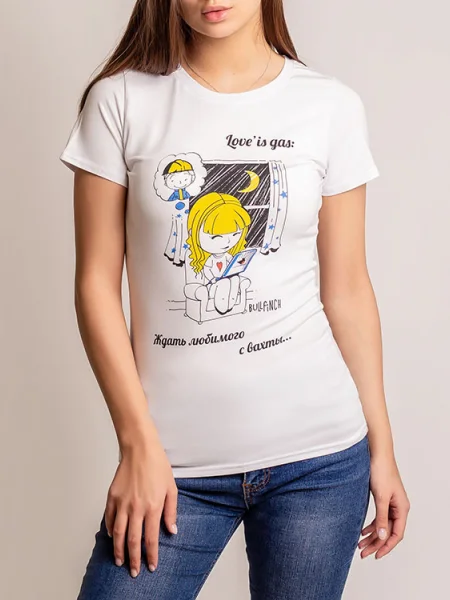 Футболка Жен. Love is gas