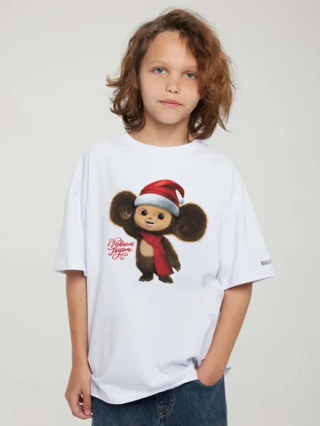 Футболка С Новым Годом! Чебурашка