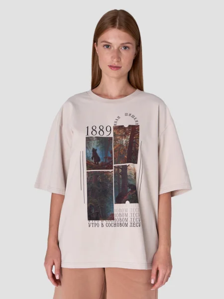 Футболка Утро в сосновом лесу. Третьяковская Галерея