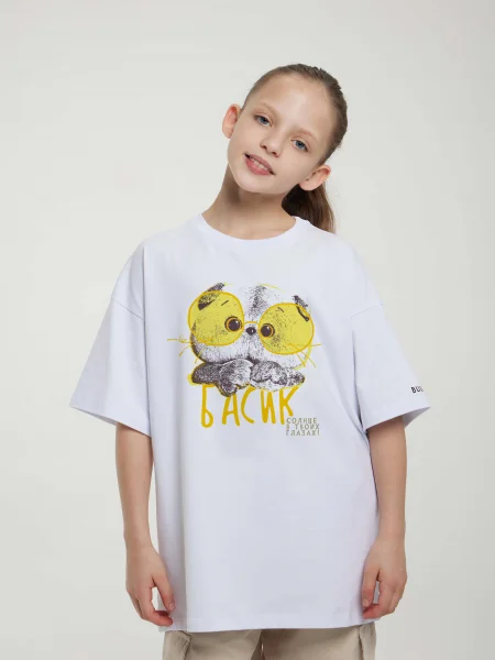 Футболка Басик & Ко Оверсайз "Солнце в твоих глазах"