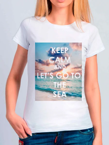 Футболка Жен. Keep Calm and Go to the Sea