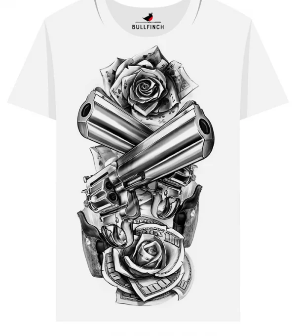 Футболка Пистолеты и Роза