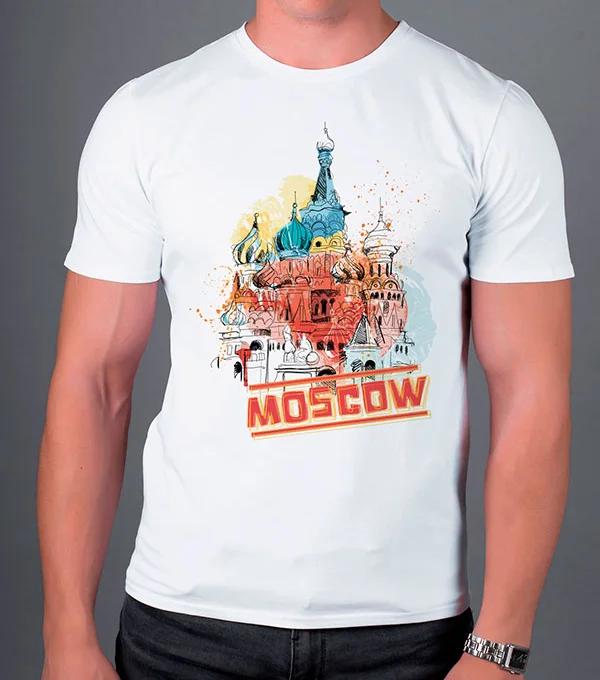 Футболка Красочная Москва