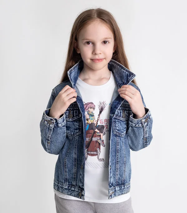 Джинсовая куртка Котенок Гав и Шарик SMF