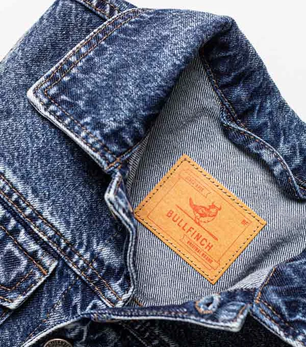 Джинсовая куртка Девушка с косой