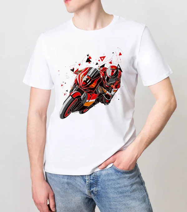 Футболка Оранжевый мотоциклист