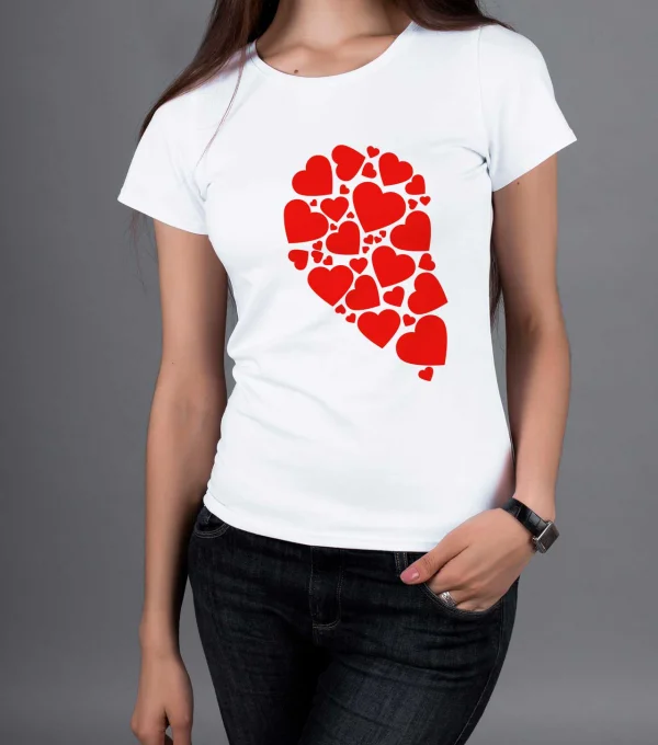 Футболка Сердца