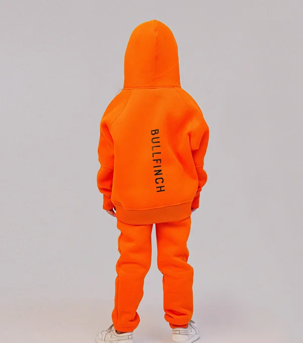 Худи с начесом оранжевый