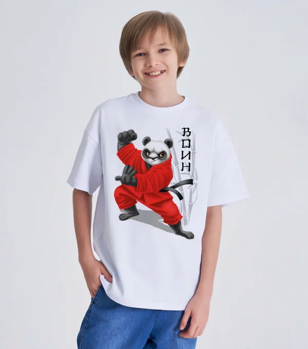 Футболка Единоборство. Панда