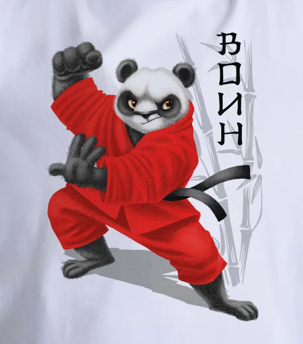 Футболка Единоборство. Панда