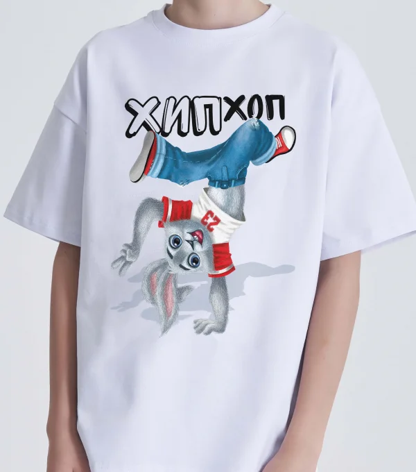 Футболка Хип-Хоп. Заяц