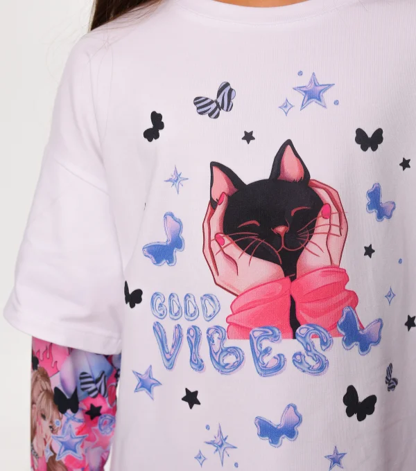 Лонгслив K-pop Cat