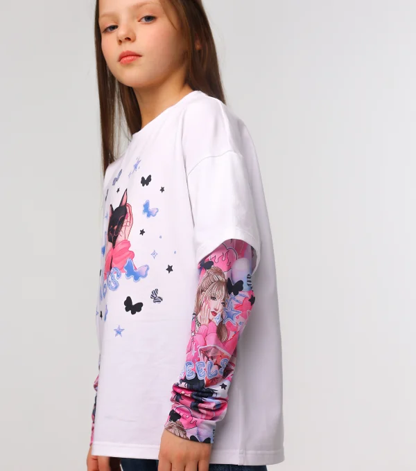 Лонгслив K-pop Cat