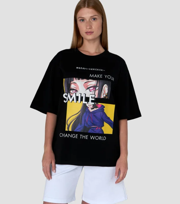 Футболка Аниме. Smile