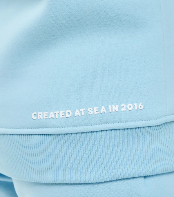 Худи с начесом голубой