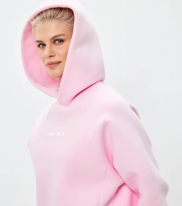 Худи с начесом светло-розовый