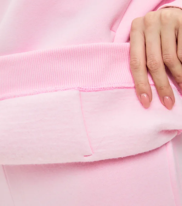 Худи с начесом светло-розовый