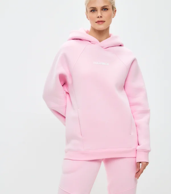 Худи с начесом светло-розовый