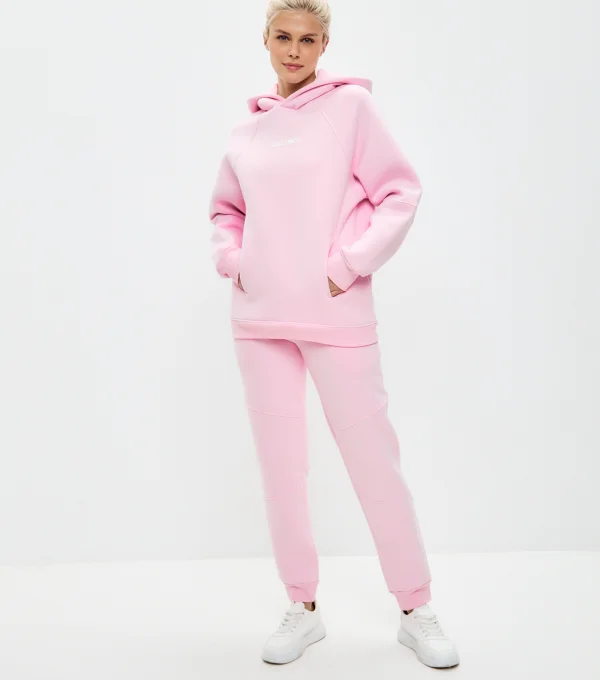 Худи с начесом светло-розовый