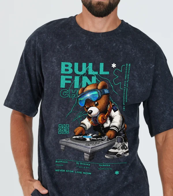 Футболка Медведь Диджей