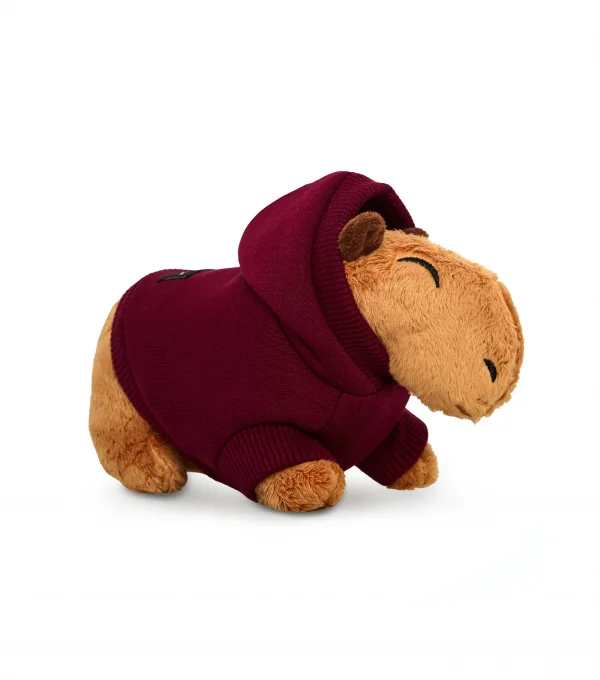 Игрушка Капибара в бордовом худи