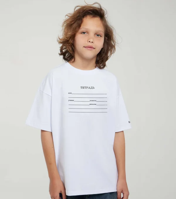 Футболка Школьная тетрадь