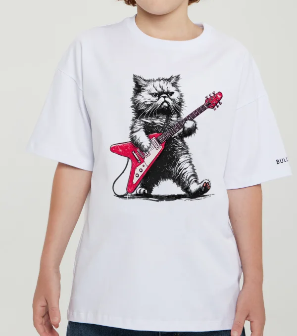 Футболка Кот гитарист