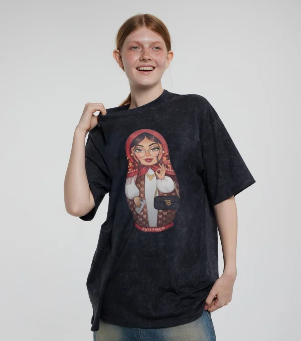 Футболка Матрёшка Стильная