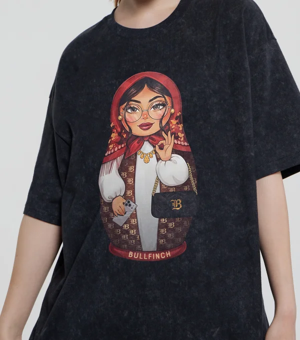 Футболка Матрёшка Стильная