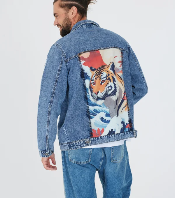 Джинсовая куртка Тигр (УНИ)