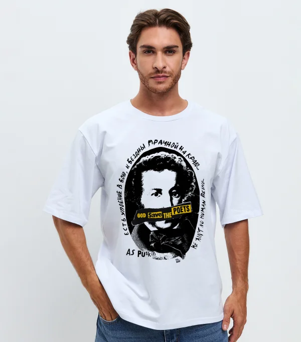 Футболка God, save the poets. Пушкин